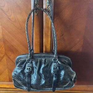 Patrica Nash Elegant Brown Leather Handbag